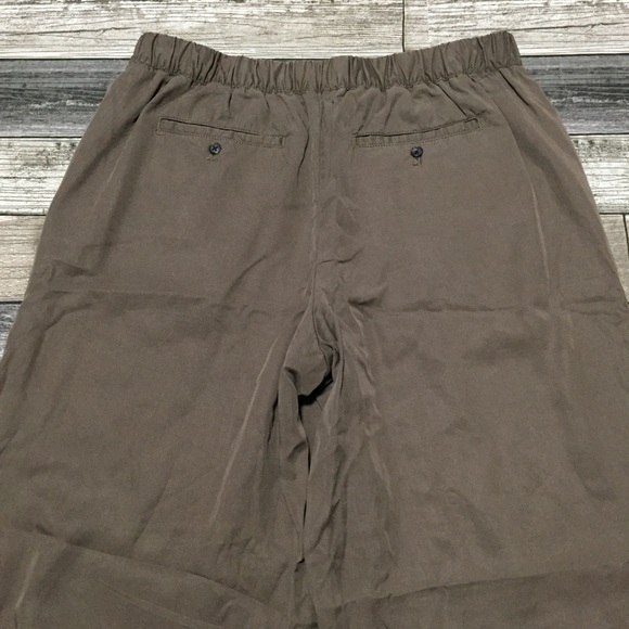 Garnet Hill Wide Leg Pants Women’s 6 Brown 100% Tencel Lyocell (Read). - Picture 9 of 11